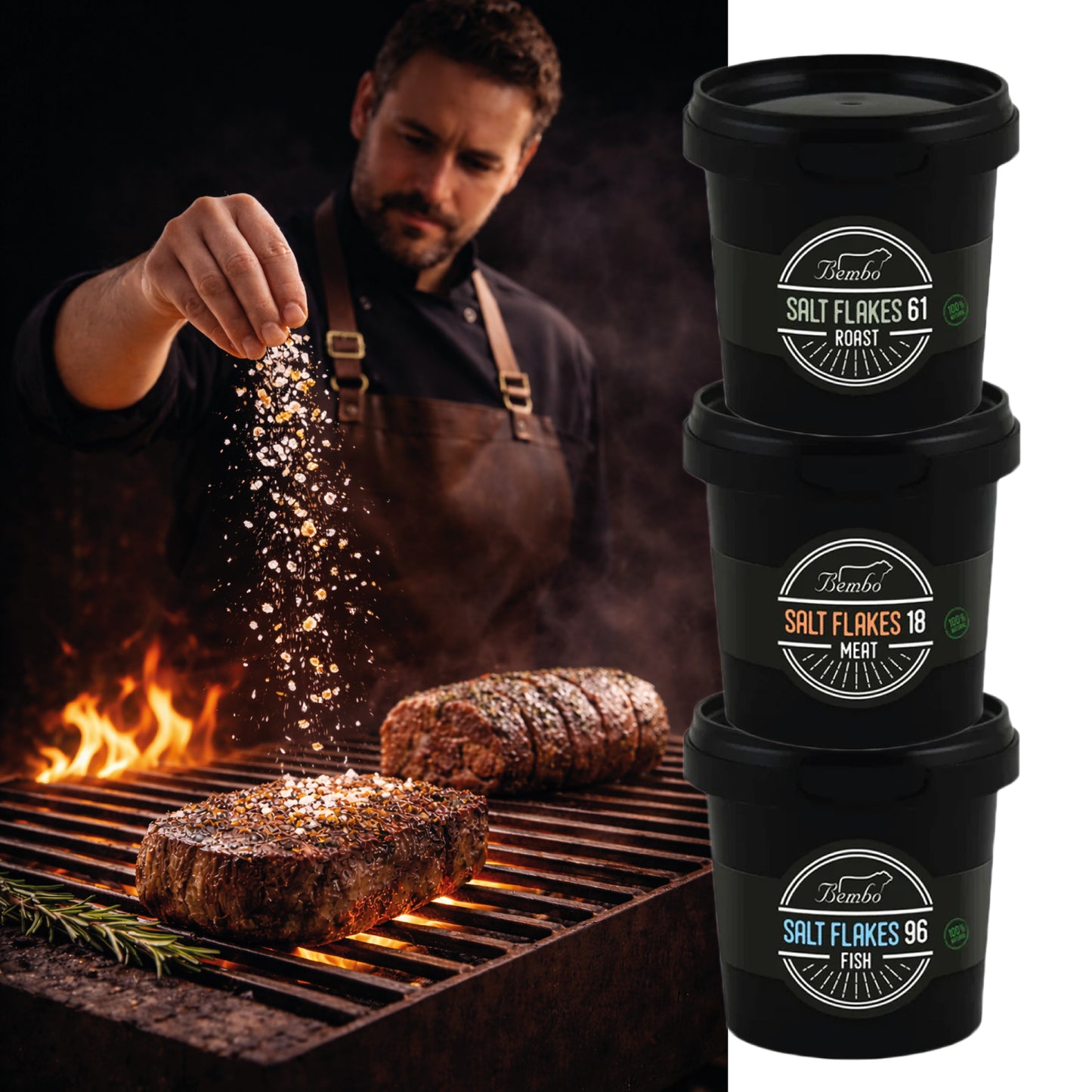 Assortimento Fiocchi di Sale Aromatizzati - BBQ Salt Flakes Pack