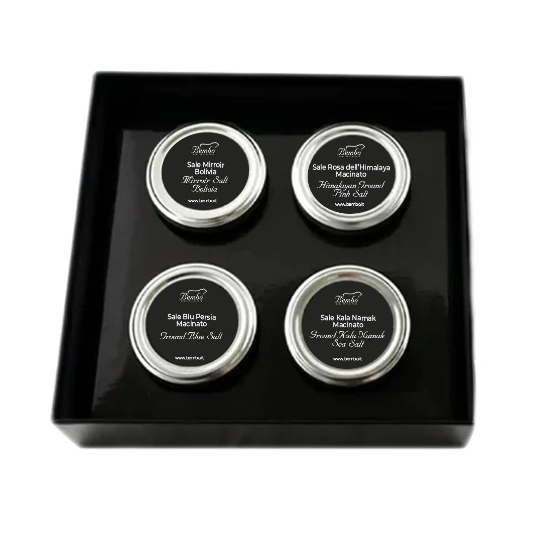 Coffret Cadeau 4 Pots de Sels Gemme