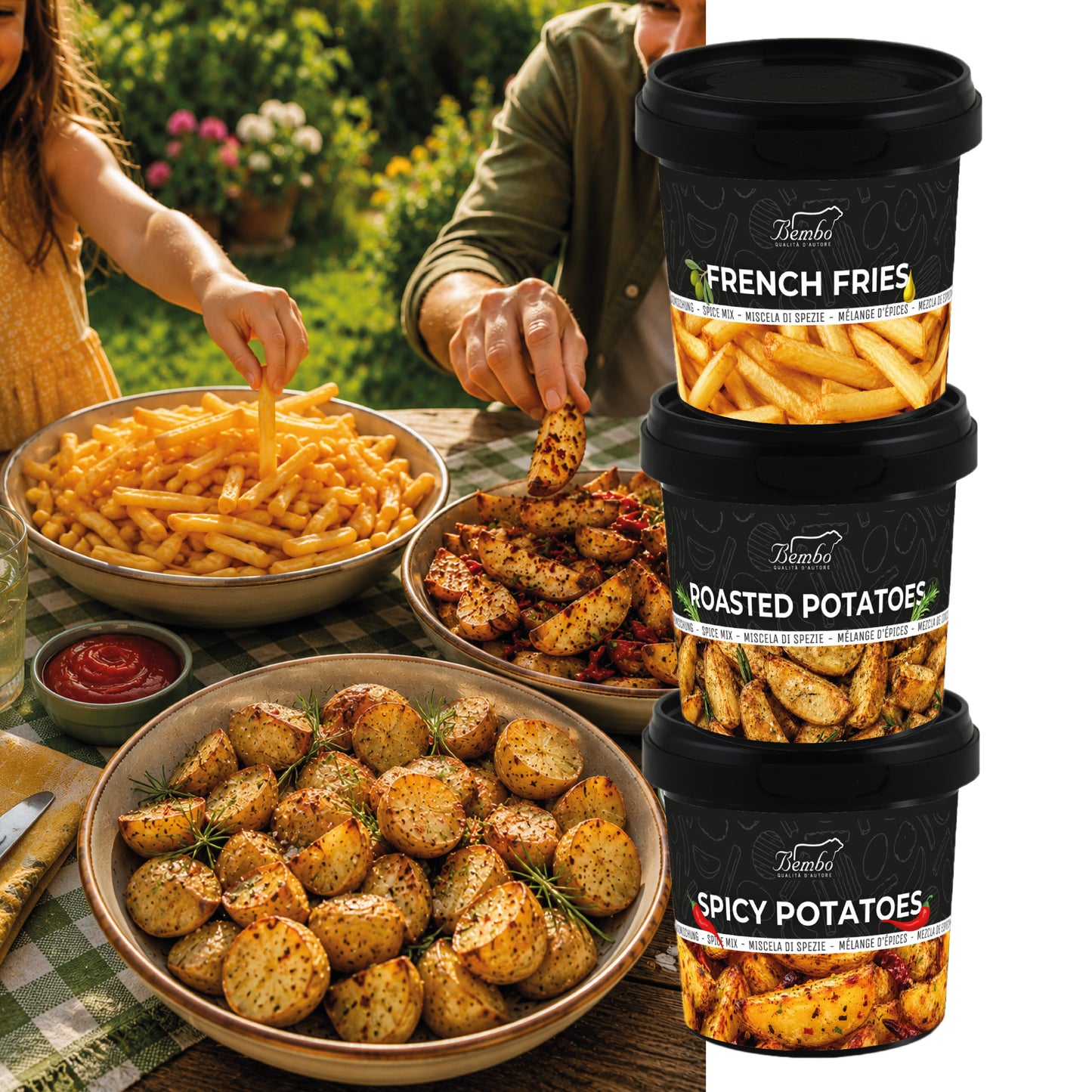 3 Miscele per Patate | Patate Fritte, Patate Arrosto e Patate Piccanti
