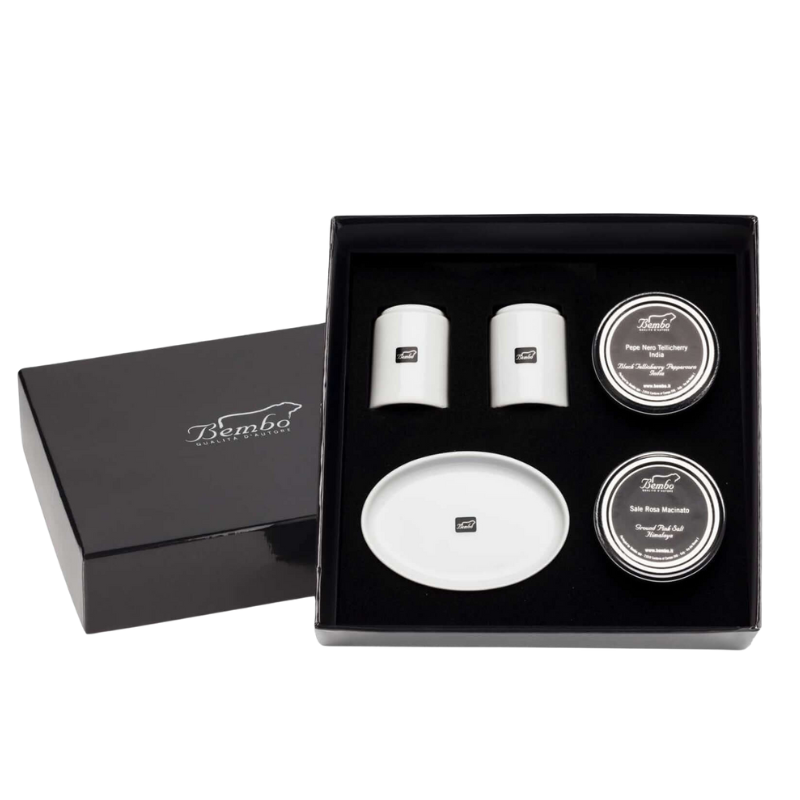 Cofanetto Regalo Saliera e Pepiera "Cilindro"