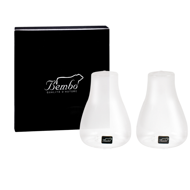 Saliera e Pepiera in Vetro "Fuso"