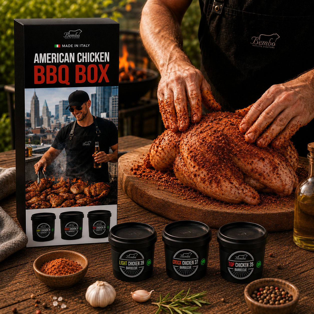Amateurs de poulet – Ensemble de 3 marinades pour un poulet délicat, croustillant et savoureux 