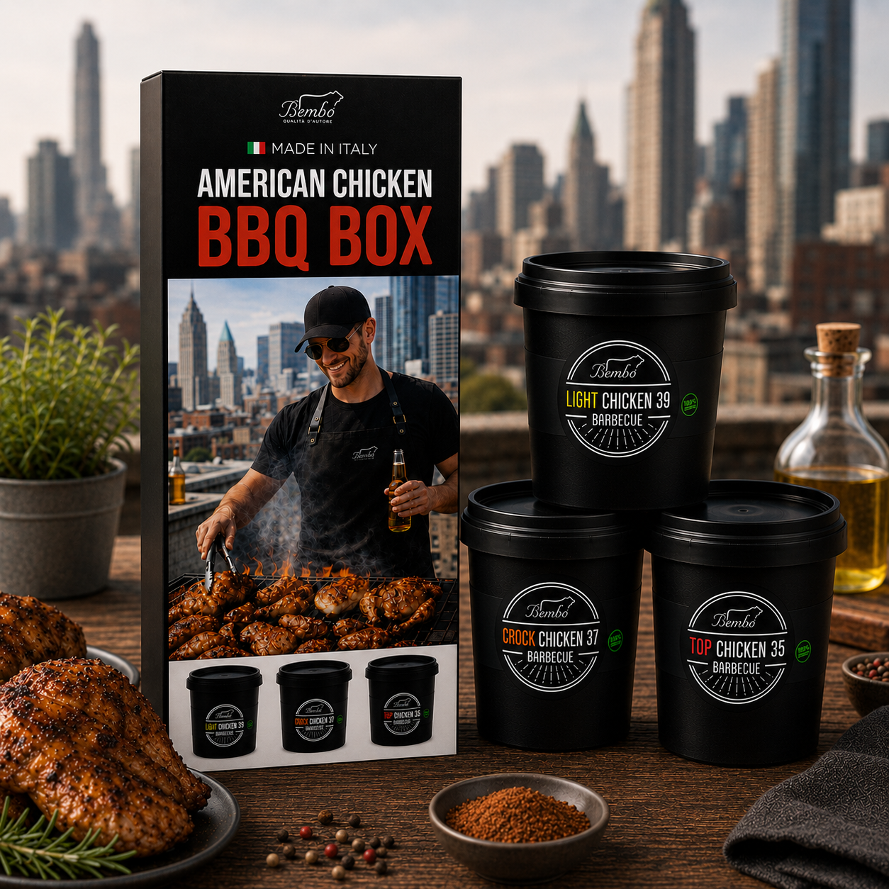 Amateurs de poulet – Ensemble de 3 marinades pour un poulet délicat, croustillant et savoureux 