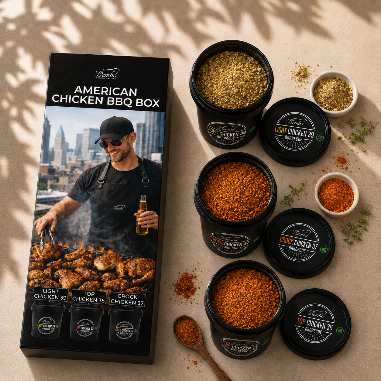 American Chicken BBQ Box – Set Rub per Pollo