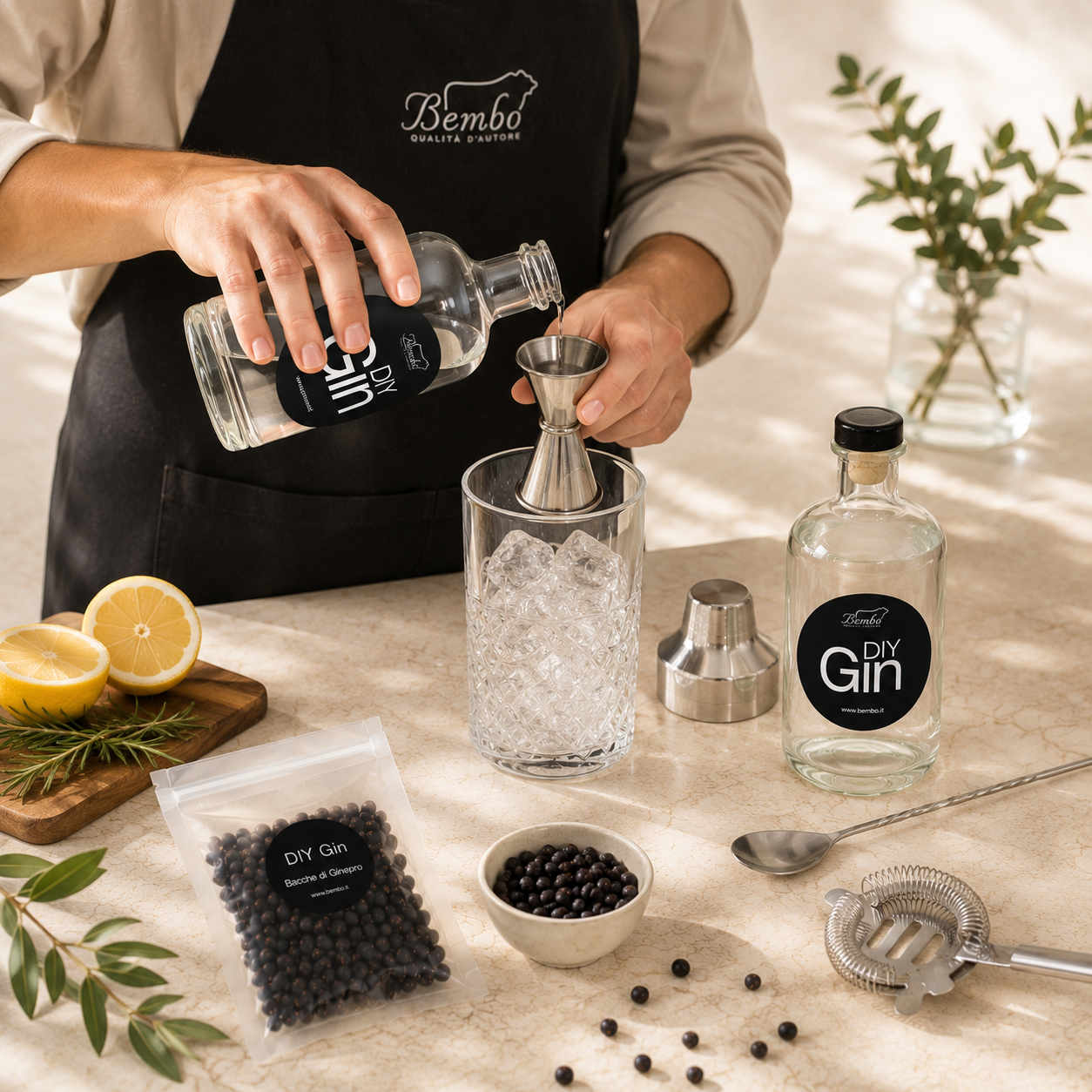 Kit per Gin Fatto in Casa - DIY Gin - Crea il tuo Gin