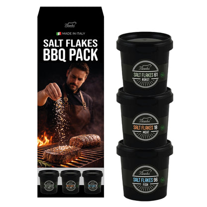 Flavored Salt Flakes Assortment - BBQ Salt Flakes Pack