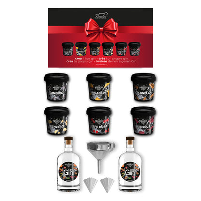 Kit completo DIY Gin - Botaniche Crea il tuo Gin - Confezione Regalo