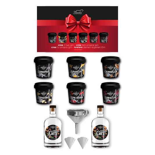 Kit completo DIY Gin - Botaniche Crea il tuo Gin - Confezione Regalo