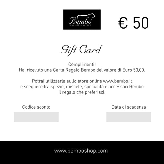 Buono Regalo - Gift Card € 50