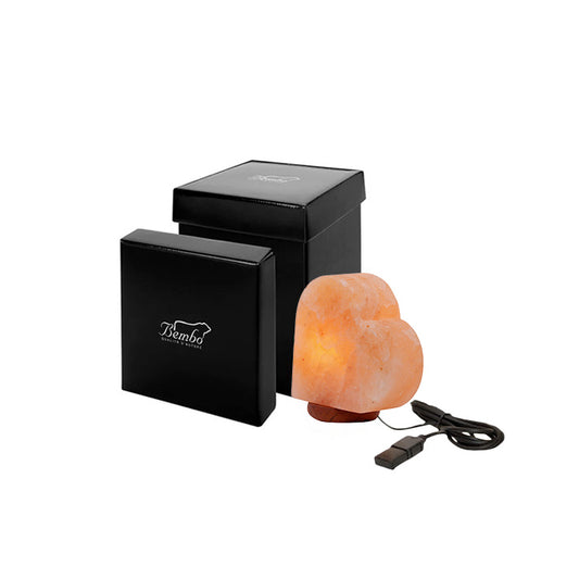 Lampada di Sale a Cuore USB