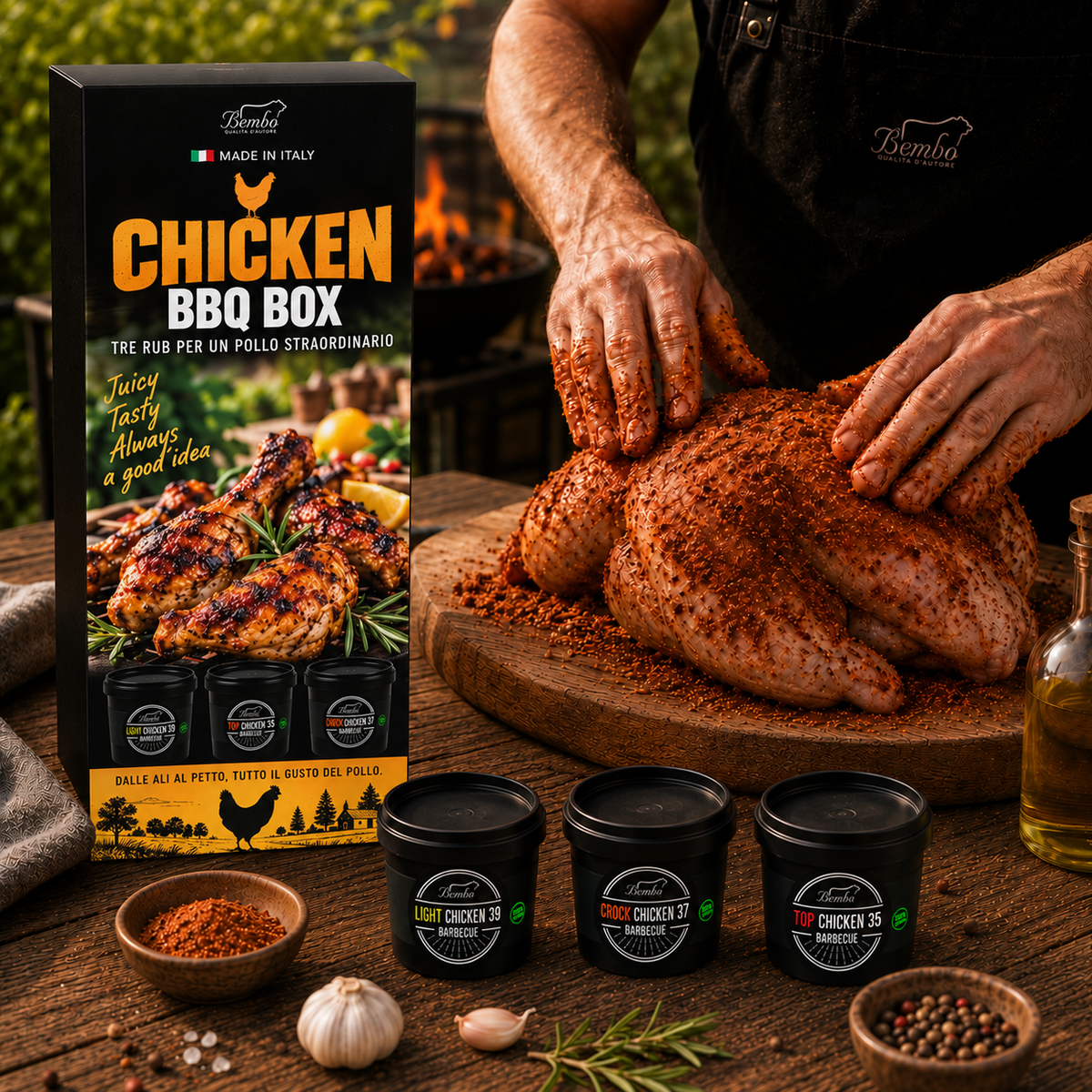 Caja American Chicken BBQ