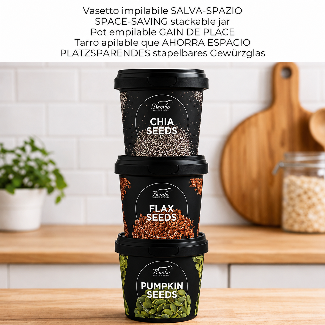 Mélange de graines saines 3 en 1 – Graines de chia, de lin et de citrouille
