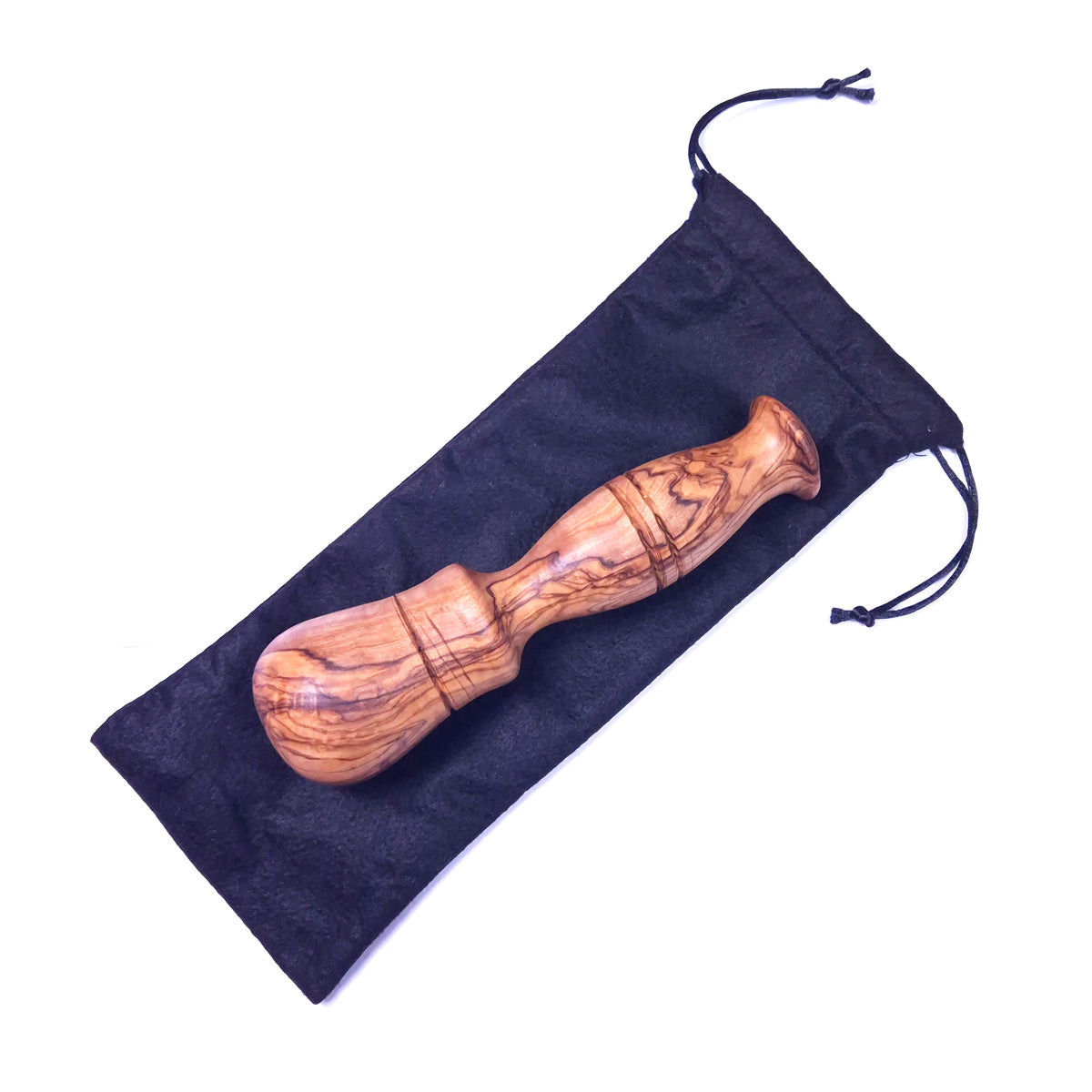 Handmade Olive Wood Pestle – Natural Elegance 6x6x19 cm