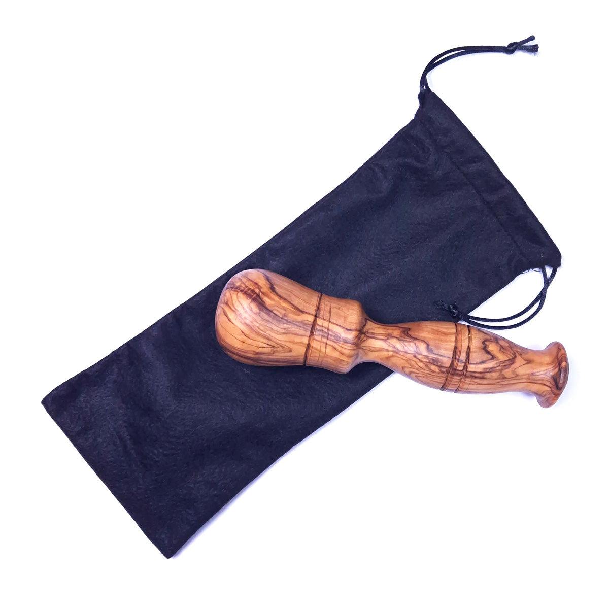 Handmade Olive Wood Pestle – Natural Elegance 6x6x19 cm