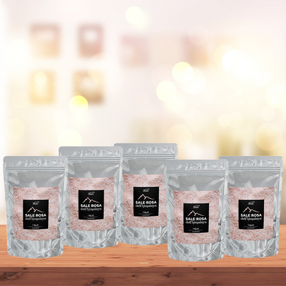 Ground Himalayan Pink Salt - 5 bags of 1 kg