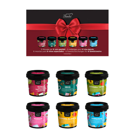 Spezie per Vino - Cofanetto Regalo 6 Miscele per 6 Vini Speziati