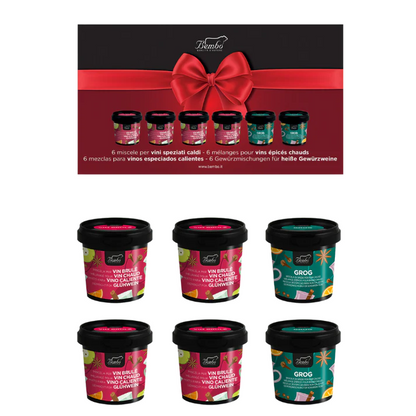 Coffret Cadeau d'Épices pour 6 Vins Épicés Chauds