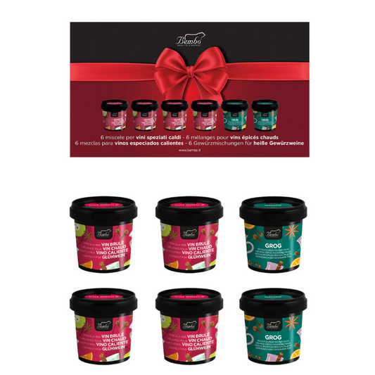 Spezie per Vino - Cofanetto Regalo 6 Miscele per Vini Speziati Caldi