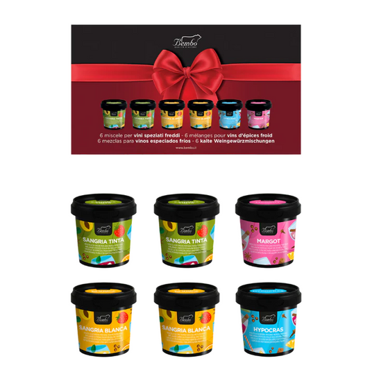 Spezie per Vino - Cofanetto regalo 6 Miscele per Vini Speziati Freddi
