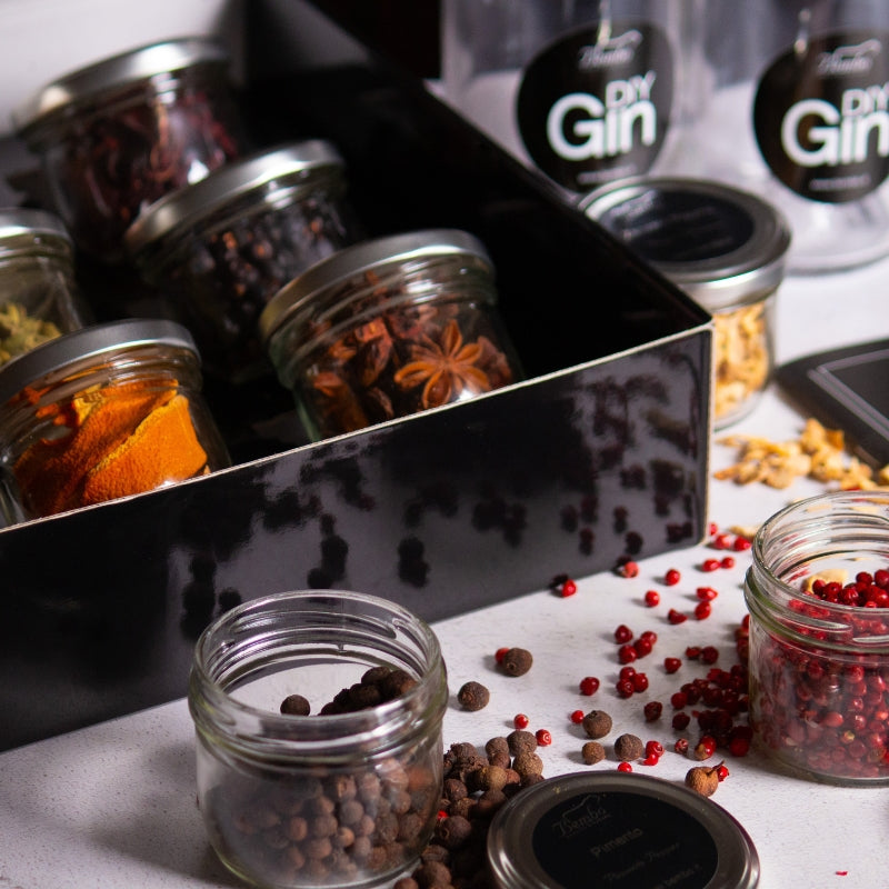 Kit para hacer gin casero y botánicos para gin - DIY Gin + Botánicos esenciales