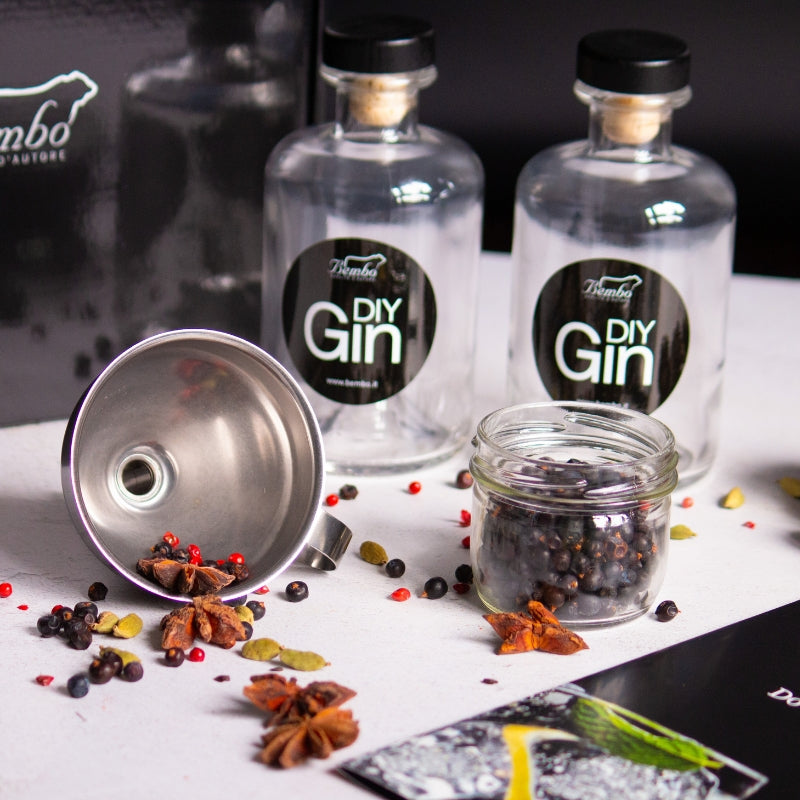 Kit Gin Fait Maison et Botaniques pour Gin - DIY Gin + Botaniques Essentielles