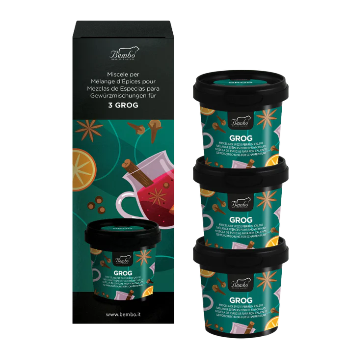 Bembo Grog - 3 Complete Mixes - Spices and Sugar for Rum