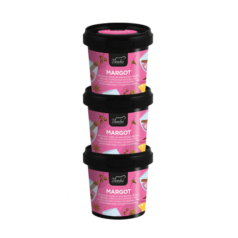 Margot Bembo – 3 Preparati Completi – Spezie e Zucchero per Vino Rosé