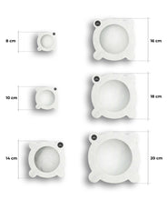 Carica l&#39;immagine nel visualizzatore di Gallery, Mortaio in Marmo Bianco di Carrara - Modello Genovese - 18 cm
