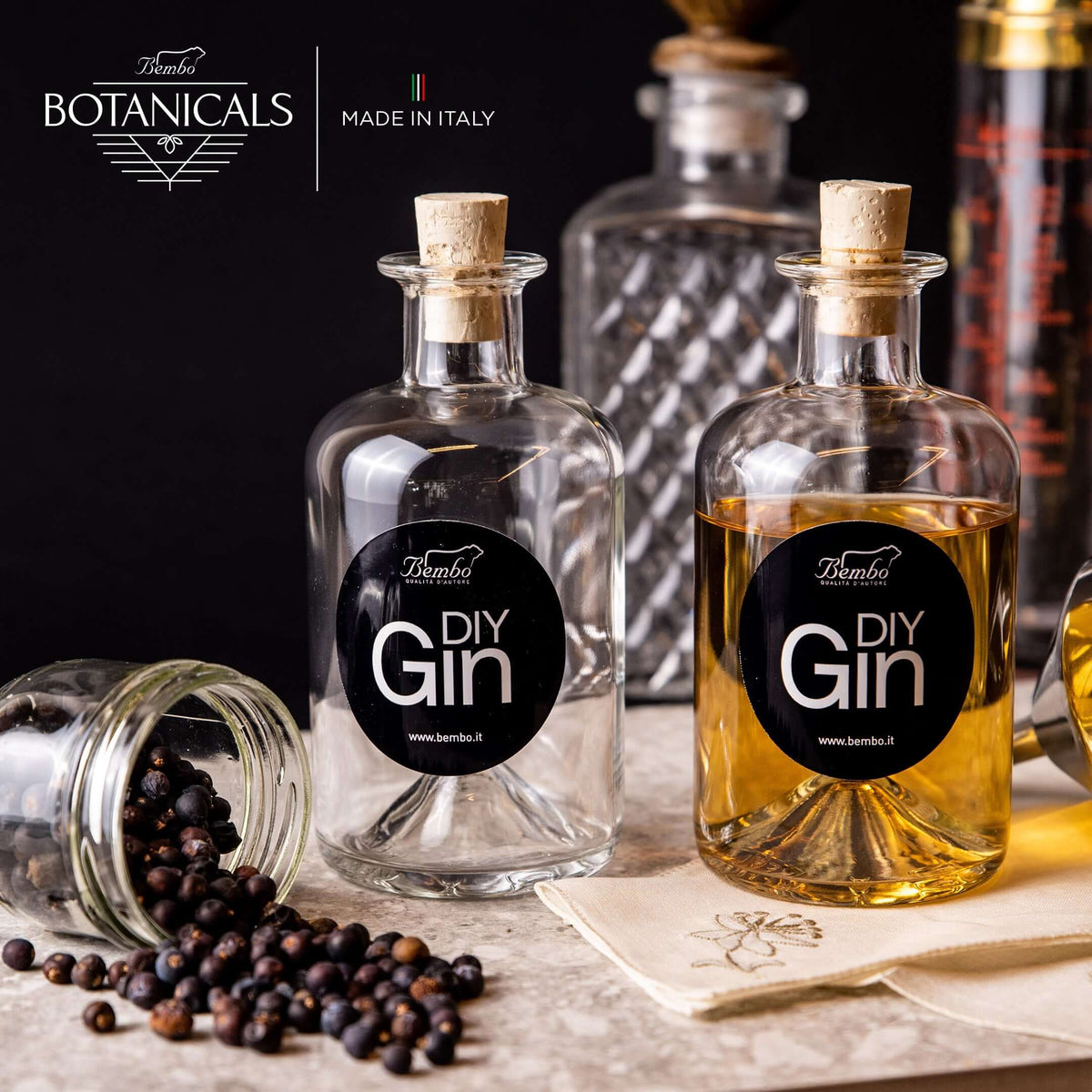 Kit para hacer gin casero y botánicos para gin - DIY Gin + Botánicos esenciales