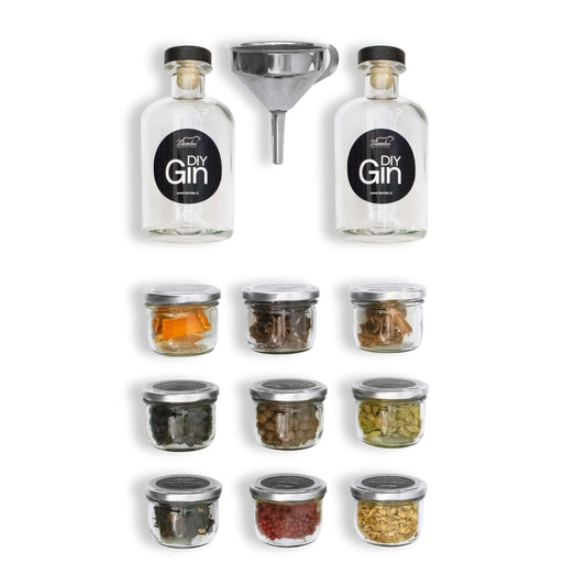 Kit per Gin Fatto in Casa e Botaniche per Gin - DIY Gin + Botaniche Essenziali