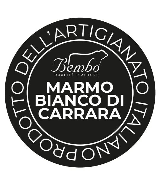 Mortaio in Marmo Bianco di Carrara - Modello Genovese - 8 cm